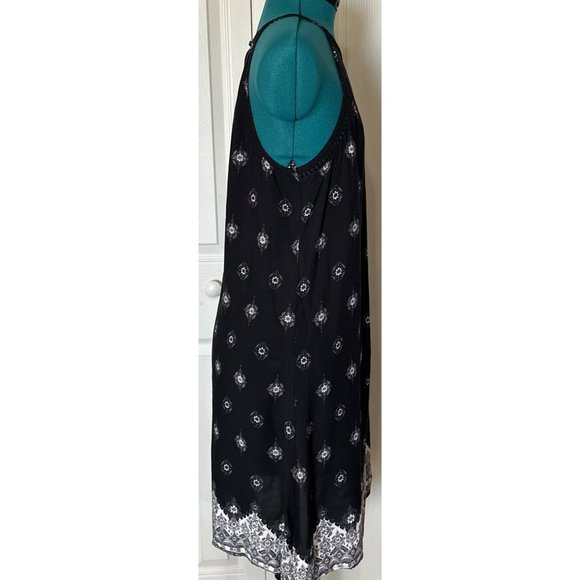 Mudd High Neck Ball Trim Swing Dress Mini/Knee Length 100% Rayon Junior Sz M-NWT - Picture 11 of 16